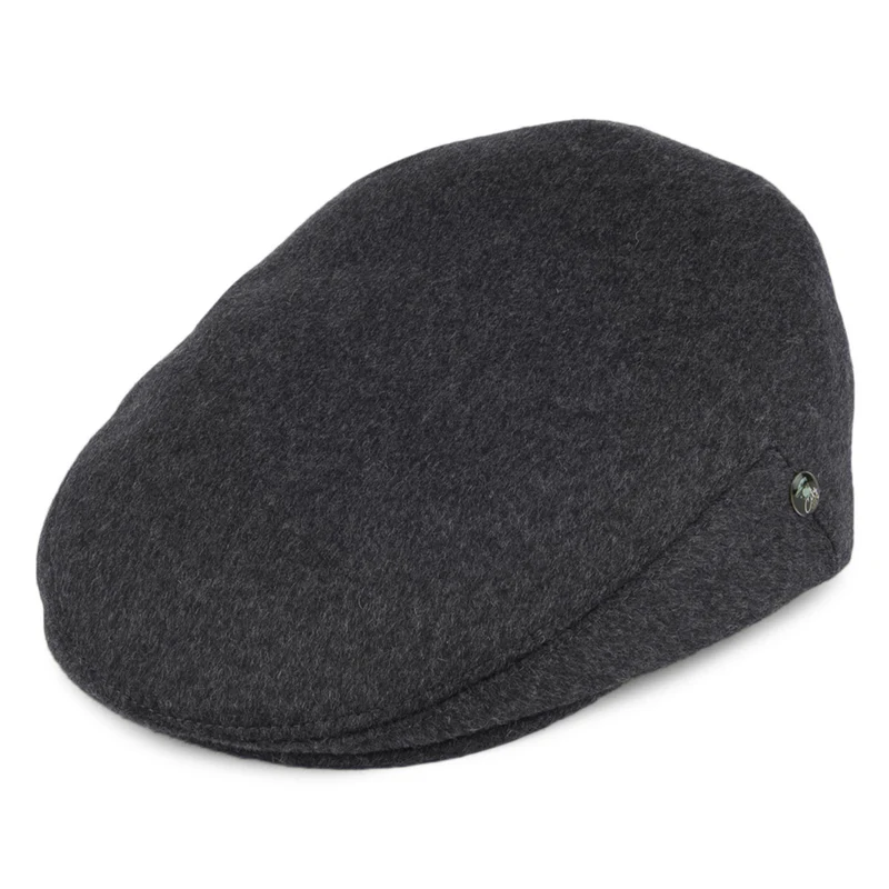 Casquette Plate en Laine Loden gris CITY SPORT
