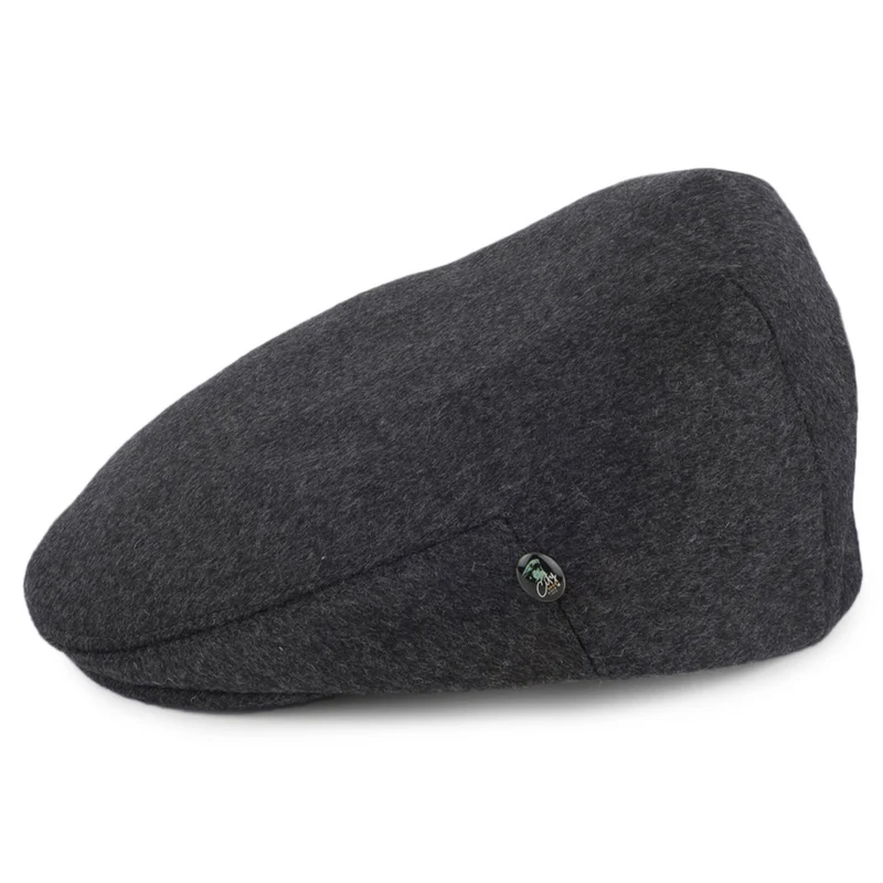 Casquette Plate en Laine Loden gris CITY SPORT
