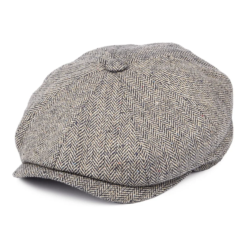 Casquette Gavroche en Soie Hatteras naturel-indigo STETSON