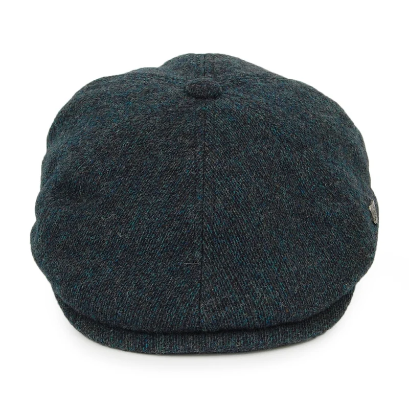 Casquette Gavroche en Laine d'Agneau Mérinos Hudson bleu pétrole FAILSWORTH