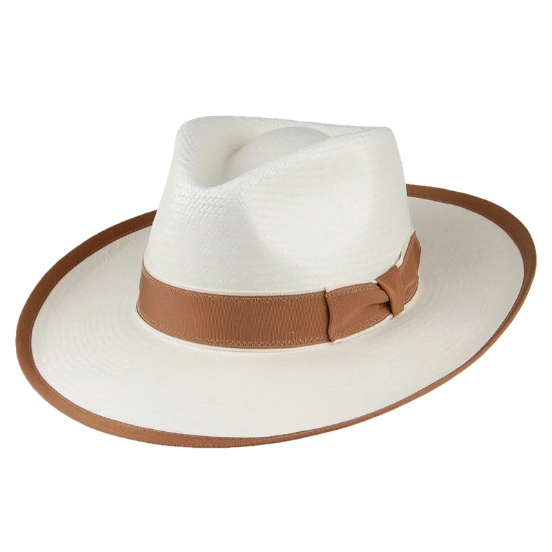 Chapeau Fedora Panama Wild Bill décoloré SIGNES