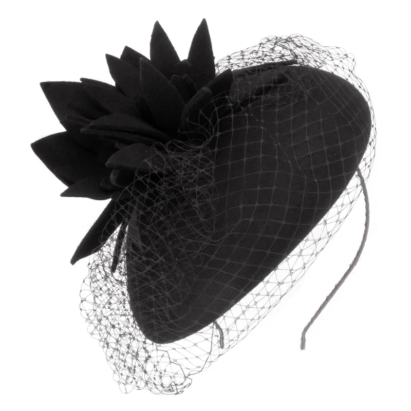 Chapeau Calot Miriam avec Voile noir FAILSWORTH