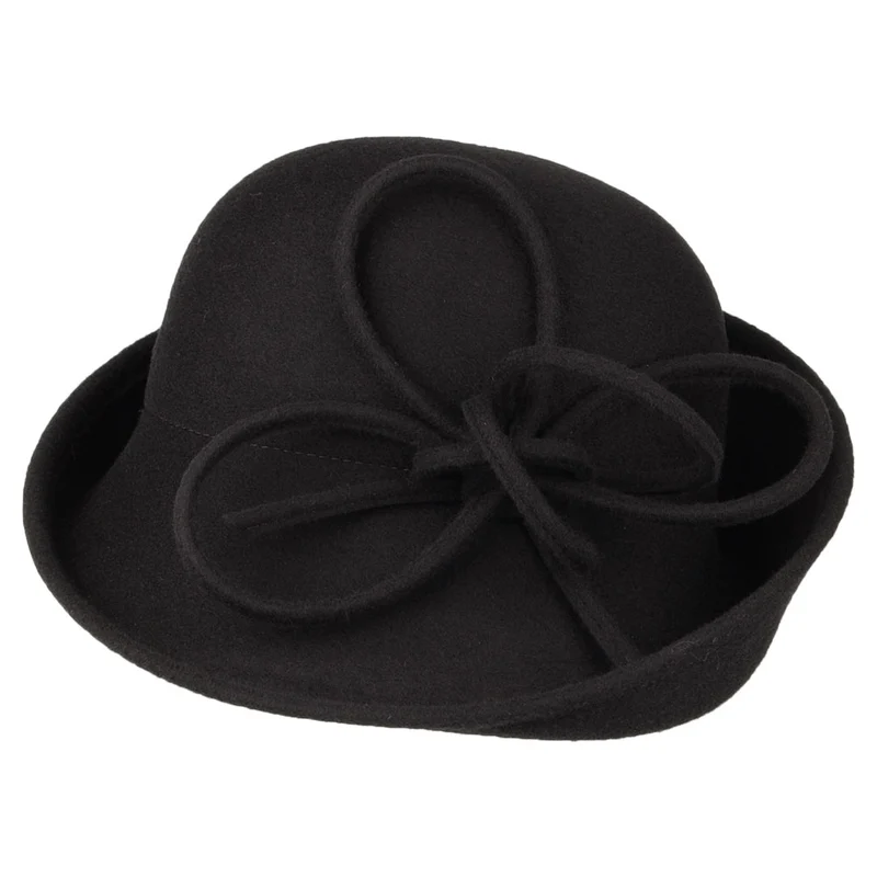 Chapeau Cloche Caroline noir WHITELEY