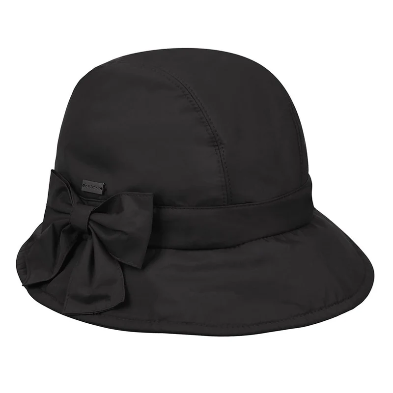 Chapeau Cloche Hydrofuge Pliable Maggie noir BETMAR