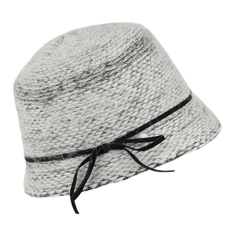Chapeau Cloche Hiver Lauren mélange de noirs DORFMAN PACIFIC