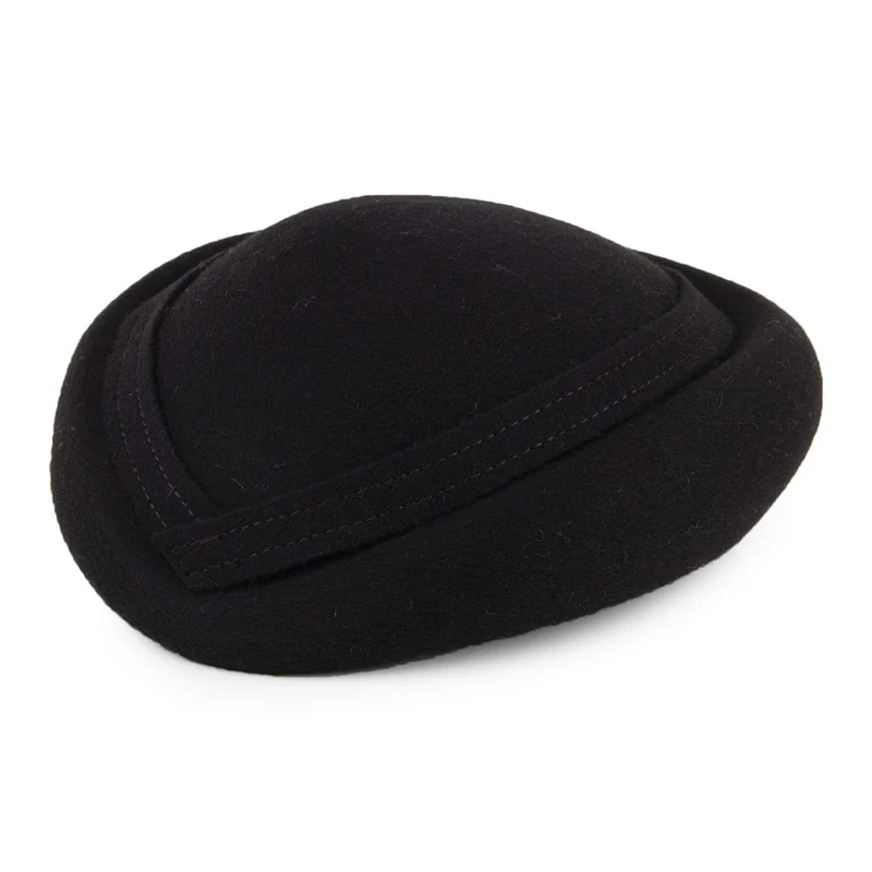 Chapeau Calot en Laine Maria noir WHITELEY