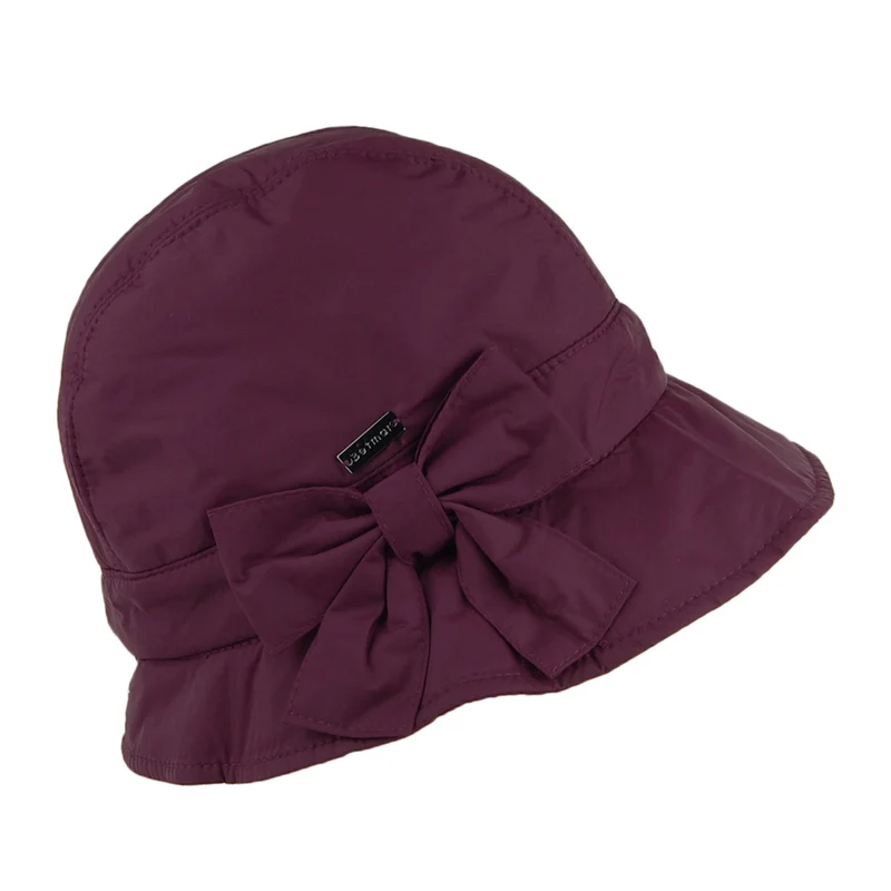 Chapeau Cloche Hydrofuge Pliable Maggie prune BETMAR