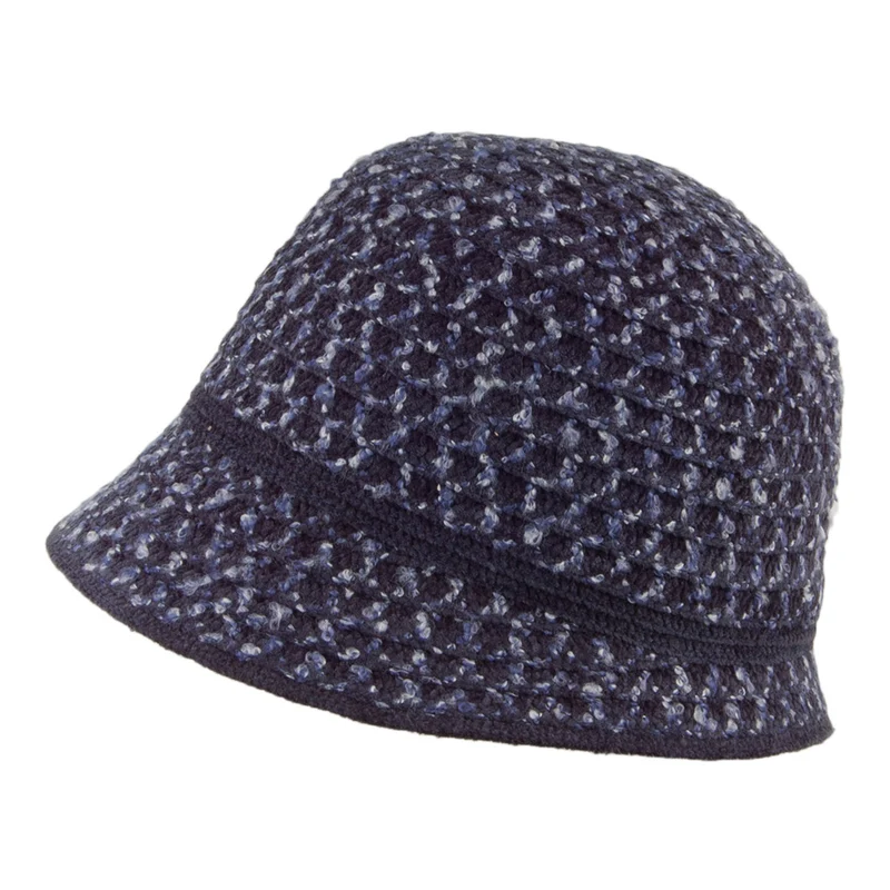 Chapeau Cloche Willow bleu marine BETMAR
