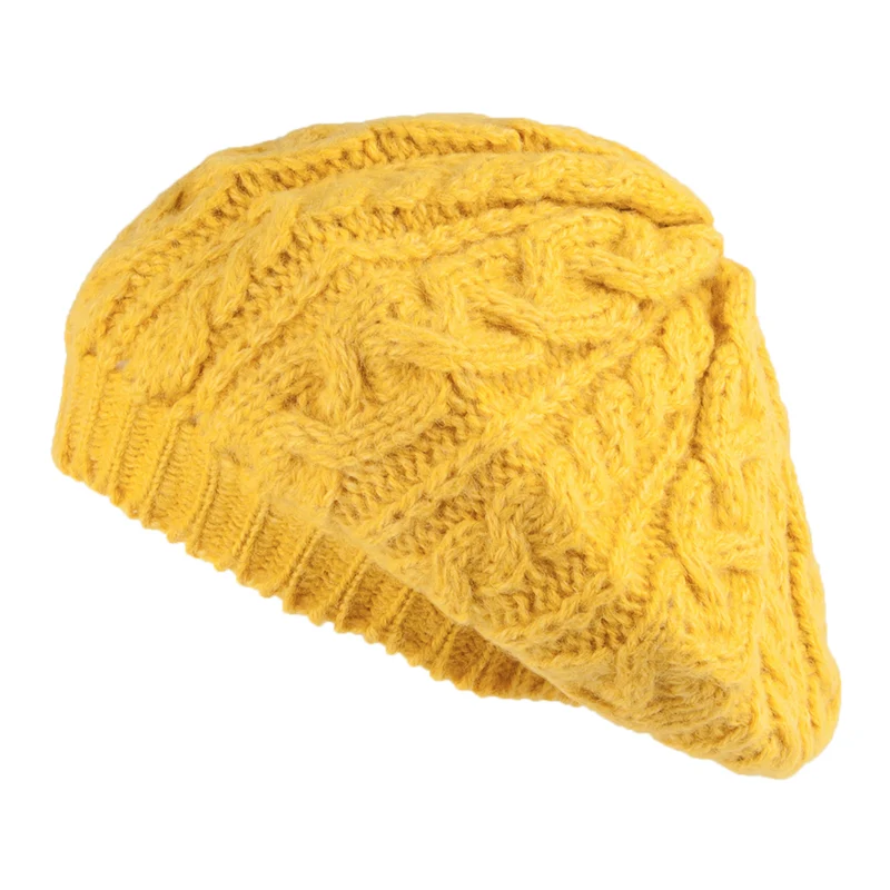 Béret en Alpaga jaune HIGHLAND 2000