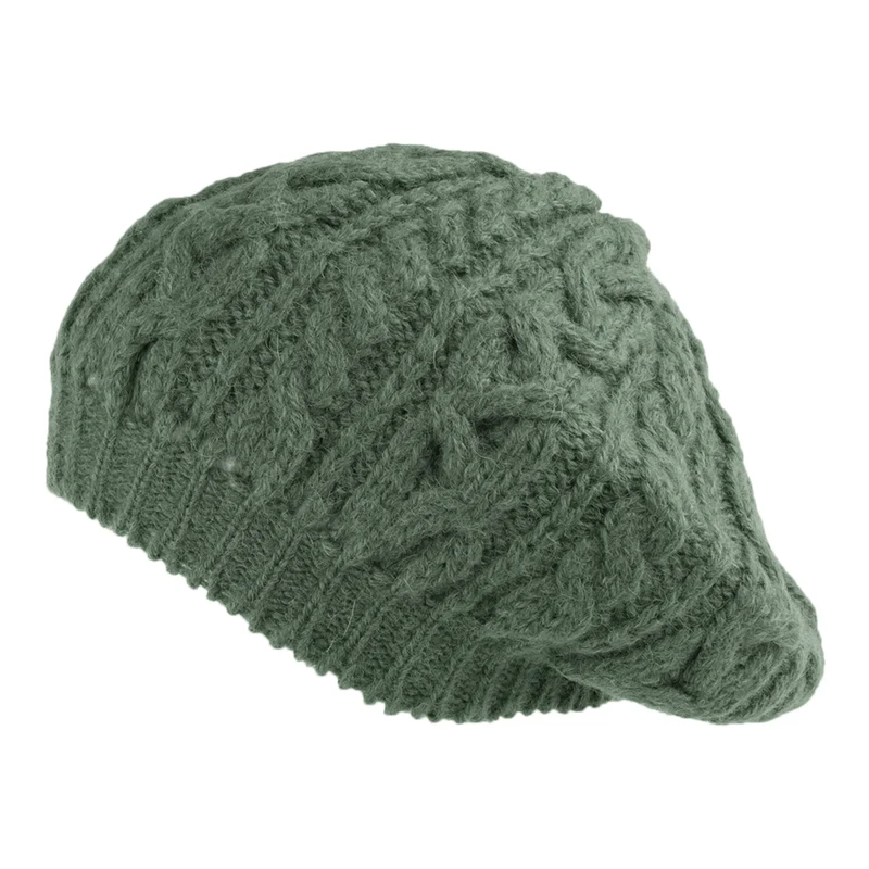 Béret en Alpaga olive HIGHLAND 2000