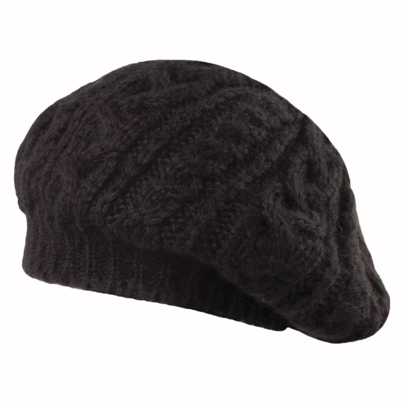 Béret en Alpaga noir HIGHLAND 2000