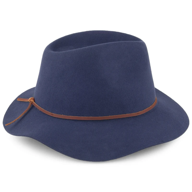 Chapeau Fedora Wesley bleu BRIXTON