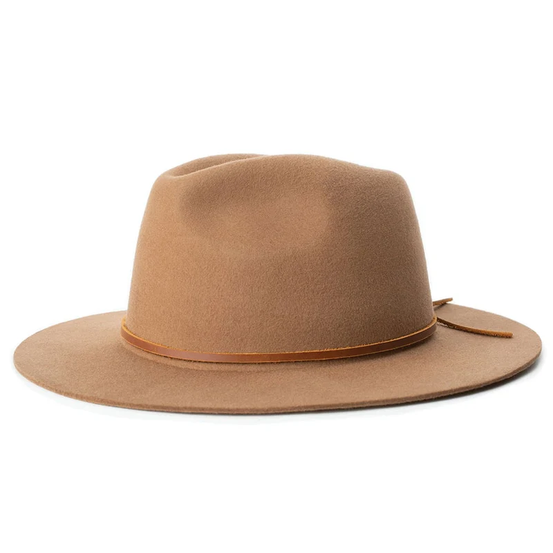 Chapeau Fedora Wesley marron clair BRIXTON