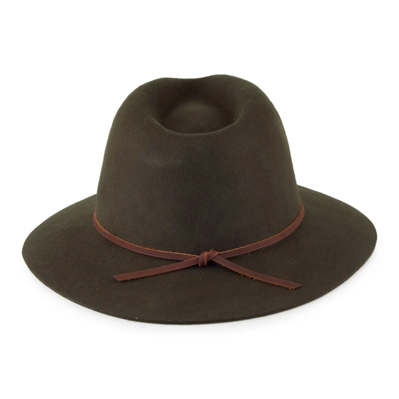 Chapeau Fedora Wesley mousse-marron BRIXTON