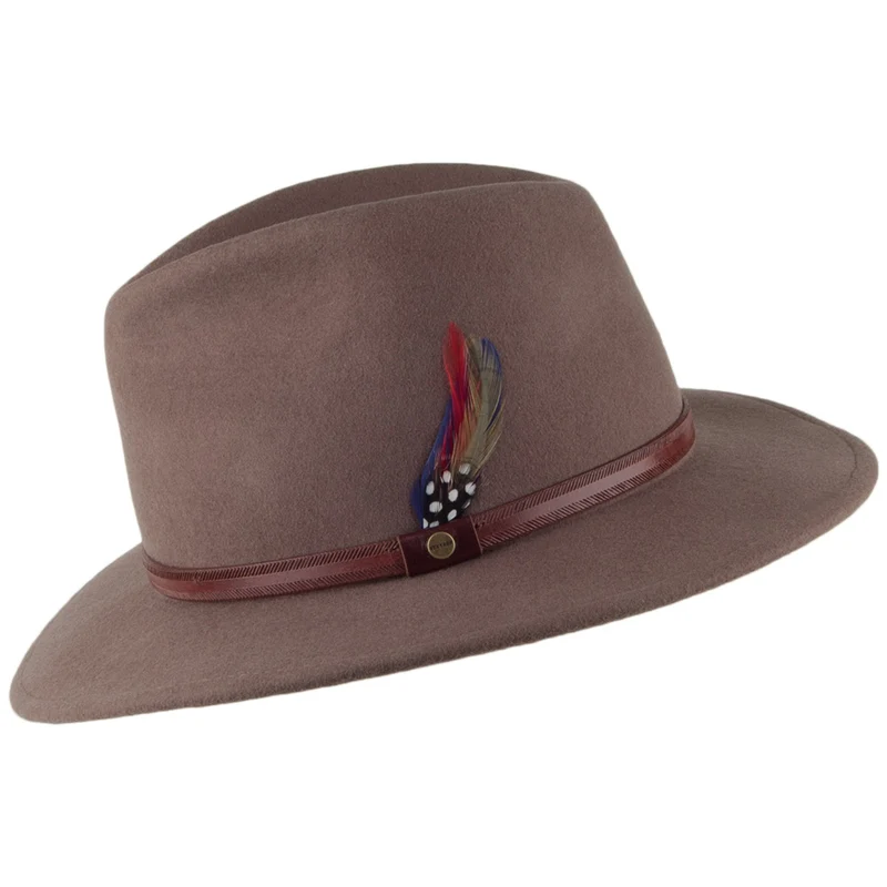 Chapeau Fedora Safari Rantoul marron clair STETSON