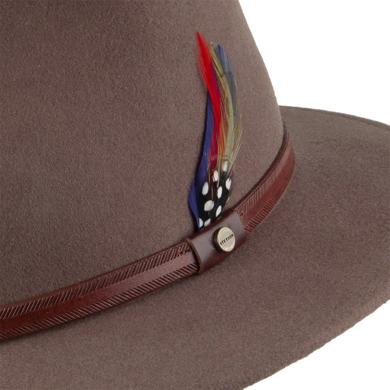Chapeau Fedora Safari Rantoul marron clair STETSON