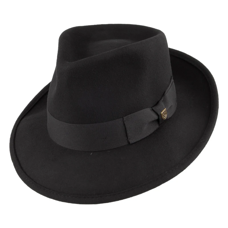 Chapeau Fedora Swindle noir BRIXTON