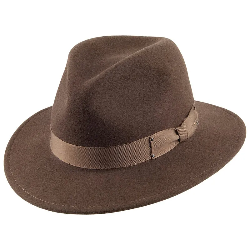 Chapeau Fedora en Laine Feutrée Déformable Hydrofuge Curtis serpent BAILEY