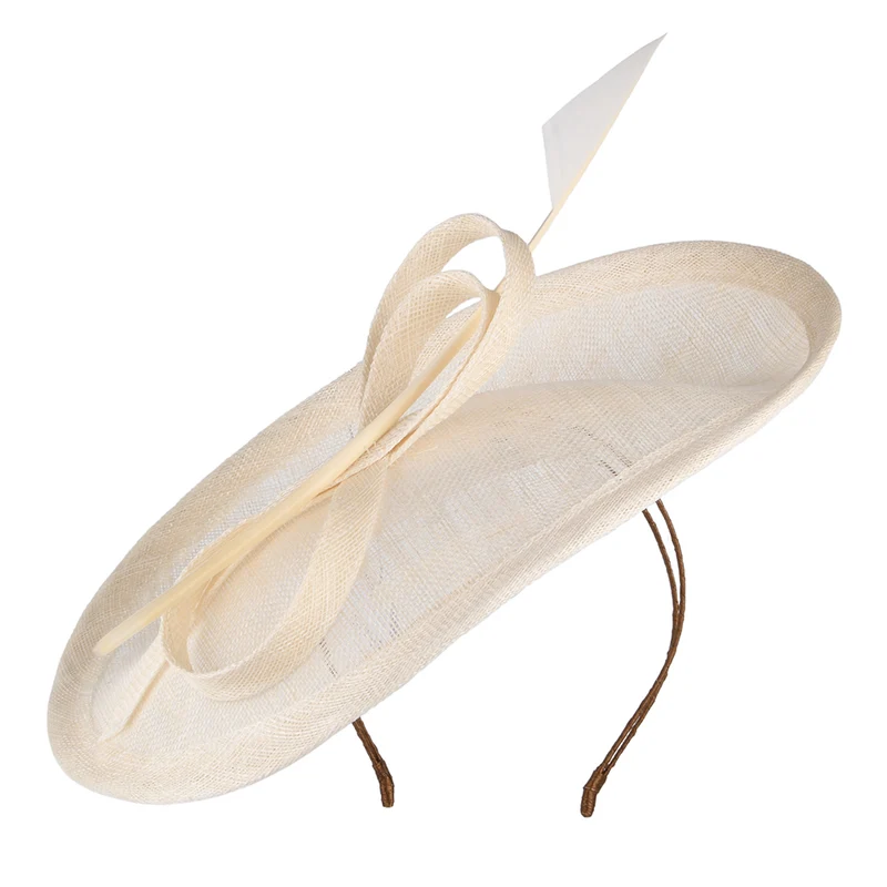 Chapeau Bibi Disque Tulip ivoire WHITELEY