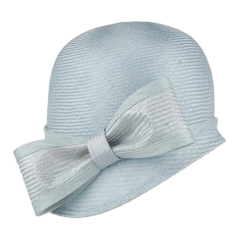 Chapeau Cloche avec Nœud Anna bleu clair WHITELEY