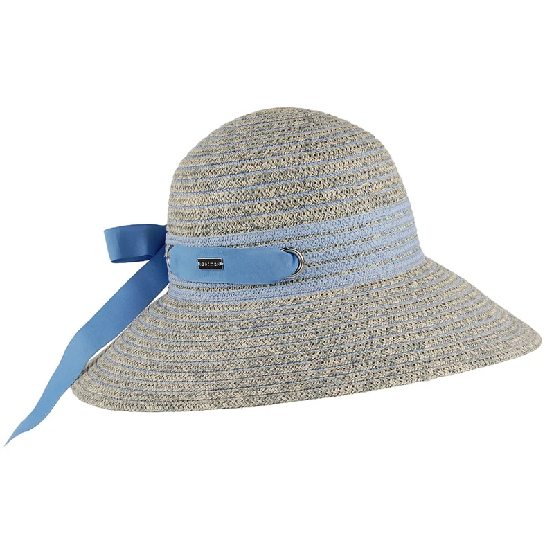 Chapeau Été Jasmine mélange de bleus BETMAR