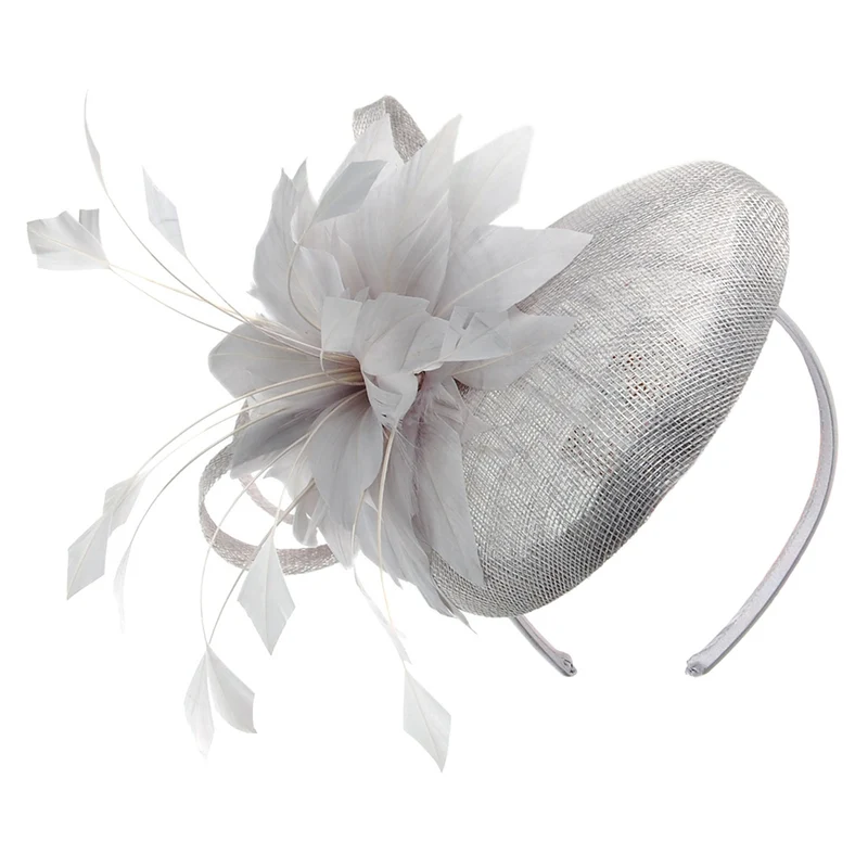 Chapeau Bibi Mandy ivoire-argent JANE ANNE DESIGNS