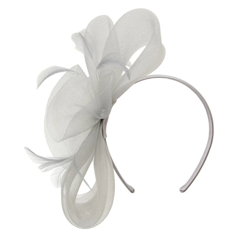 Chapeau Bibi Shauna argenté JANE ANNE DESIGNS