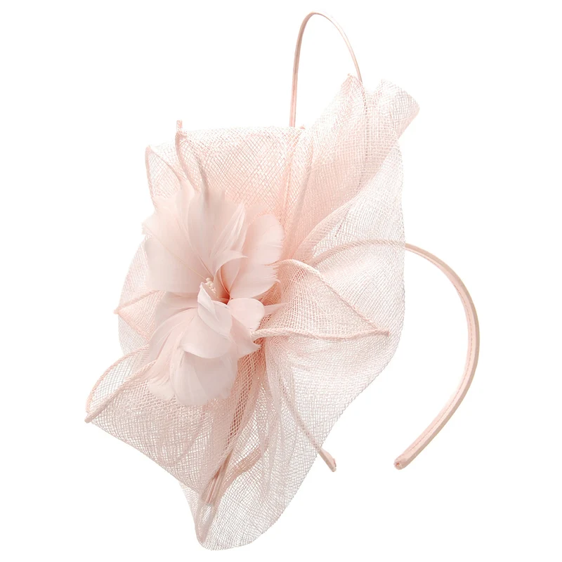 Chapeau Bibi Satine rose clair JANE ANNE DESIGNS