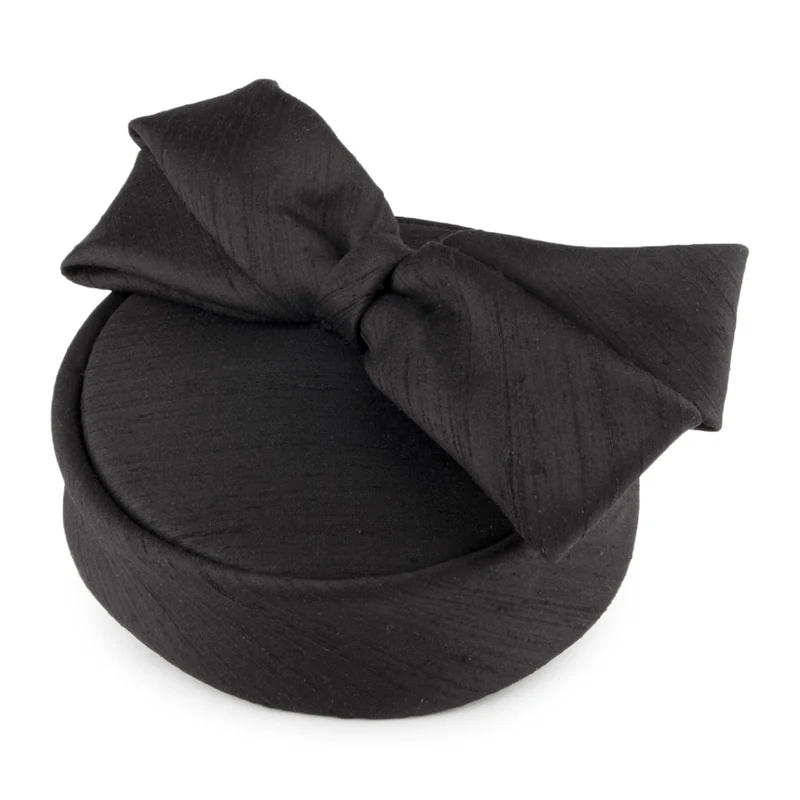 Chapeau Calot en Soie Anglaise noir WHITELEY