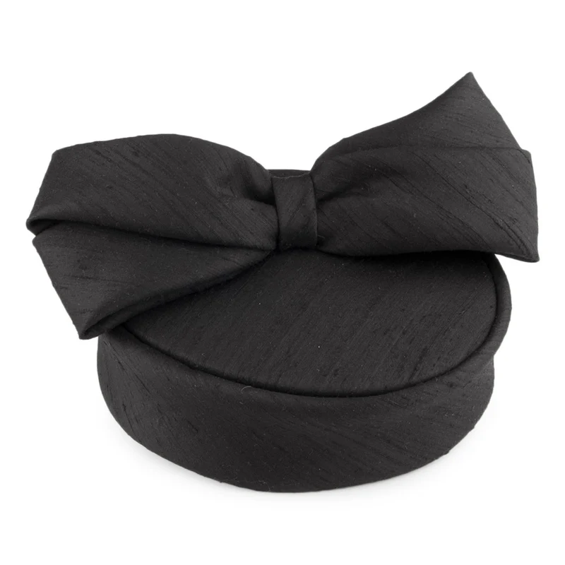 Chapeau Calot en Soie Anglaise noir WHITELEY