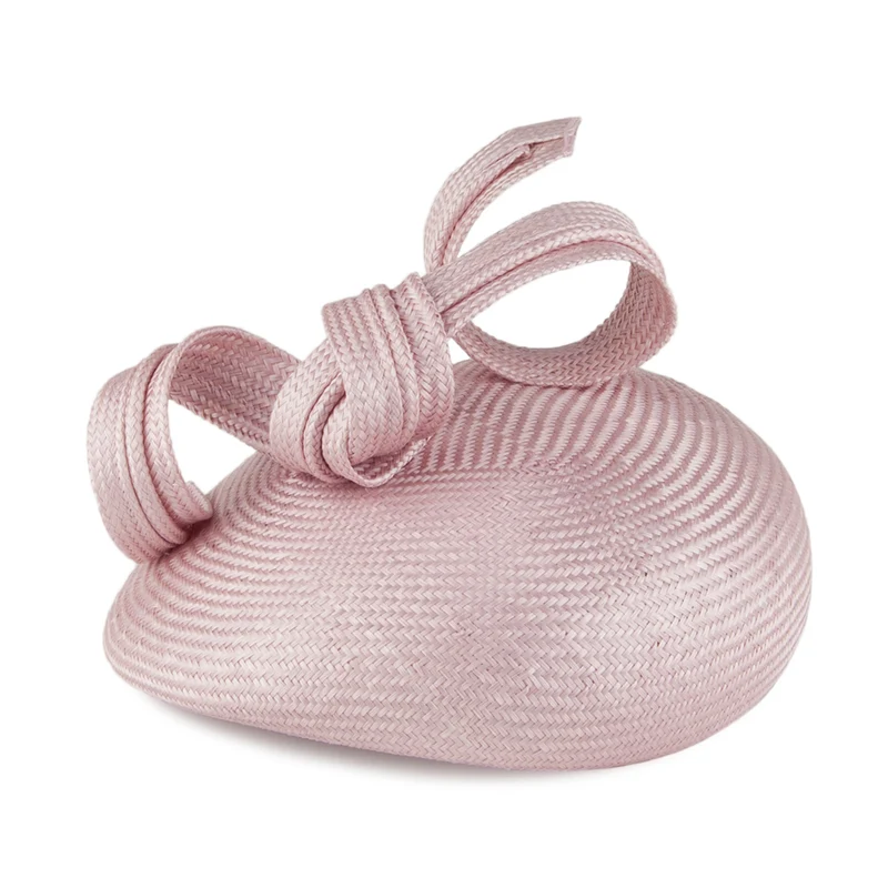 Chapeau Calot en Paille Duchesse De Cambridge rose WHITELEY