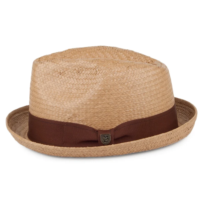 Chapeau Trilby en Paille Castor latte BRIXTON