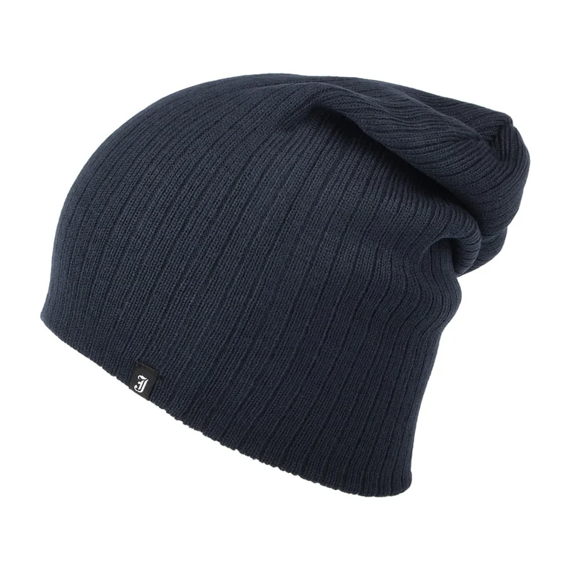 Bonnet Côtelé Long bleu marine JAXON & JAMES - VENTE EN GROS