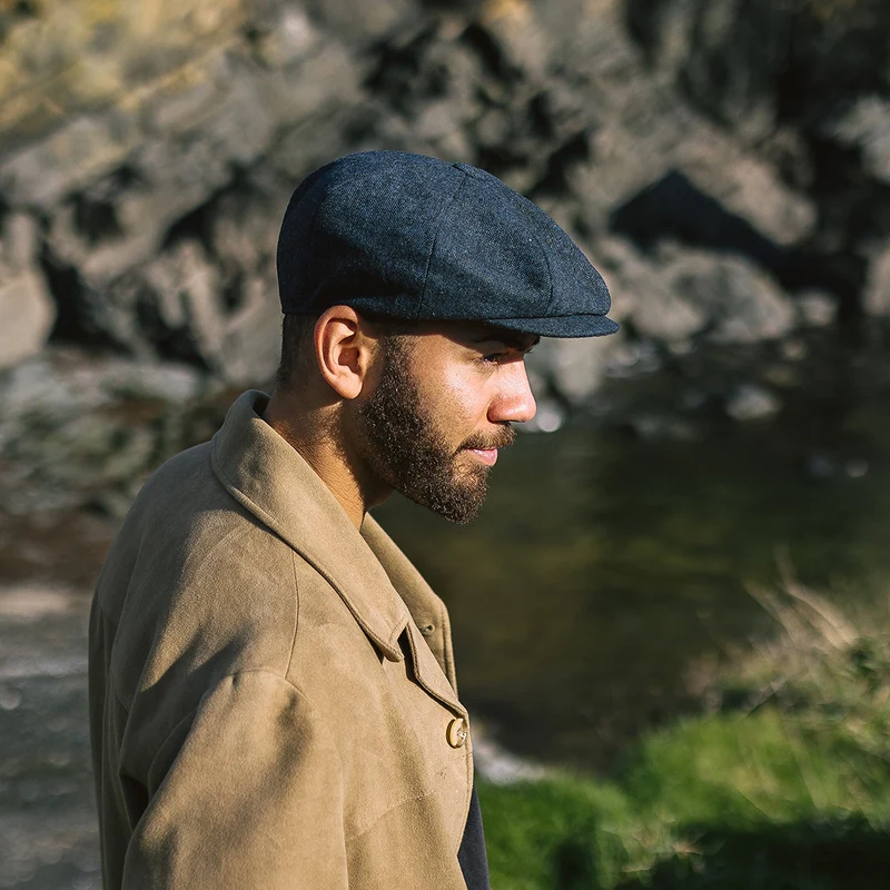 Casquette Gavroche Falconbrook bleu marine JAXON & JAMES - VENTE EN GROS