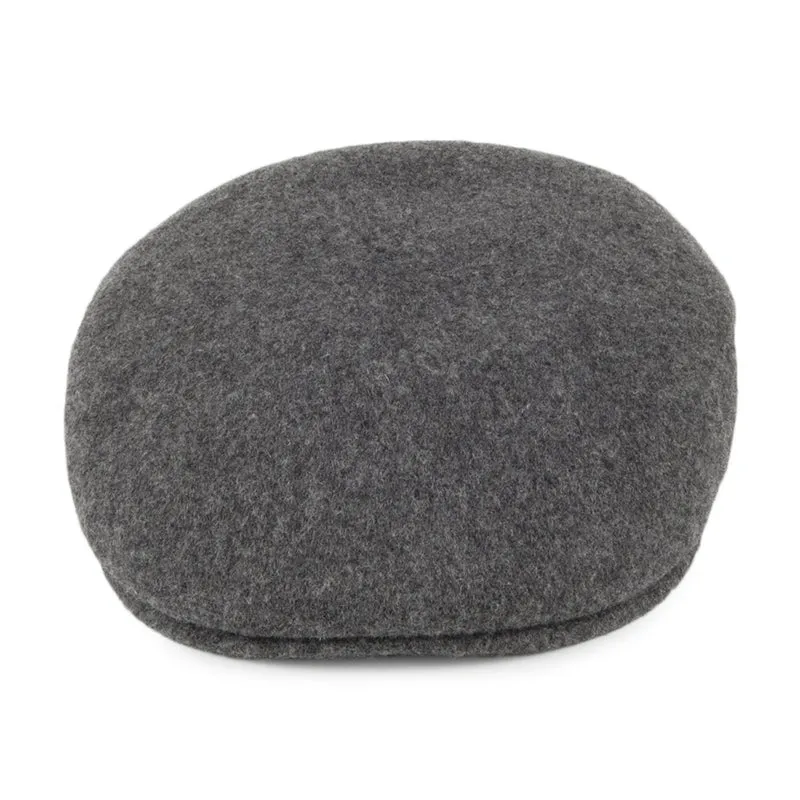 Casquette Plate Classic en Laine anthracite JAXON & JAMES - VENTE EN GROS