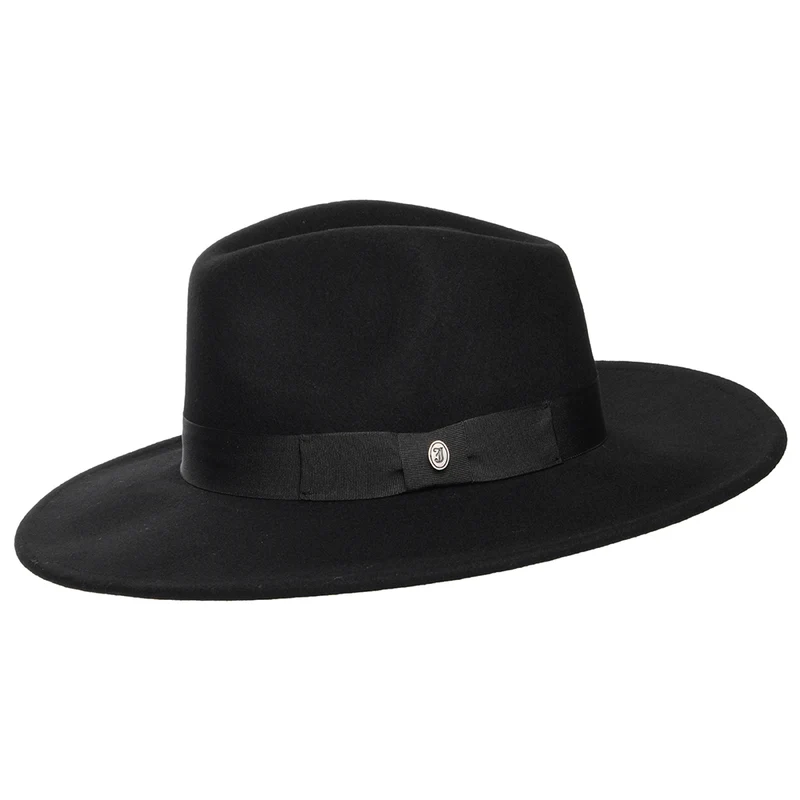 Chapeau Fedora à Bord Large The Author noir JAXON & JAMES - VENTE EN GROS