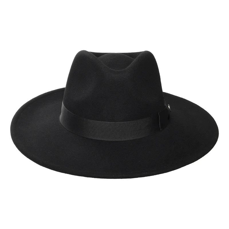 Chapeau Fedora à Bord Large The Author noir JAXON & JAMES - VENTE EN GROS