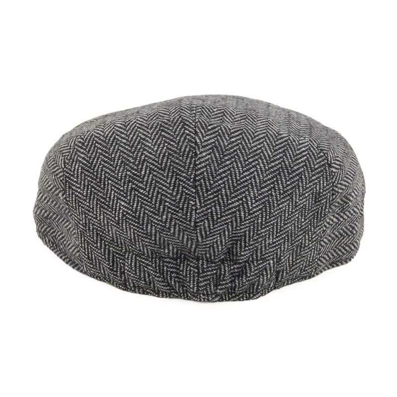 Casquette Plate Enfant à Chevrons gris JAXON & JAMES - VENTE EN GROS