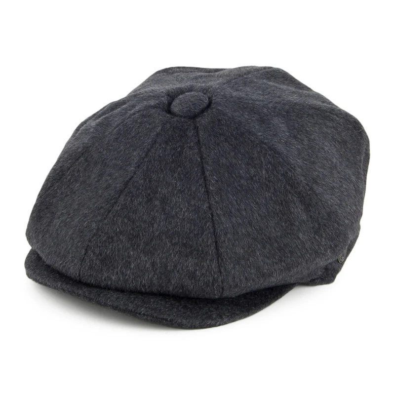 Casquette Gavroche en Pure Laine Harlem anthracite JAXON & JAMES - VENTE EN GROS