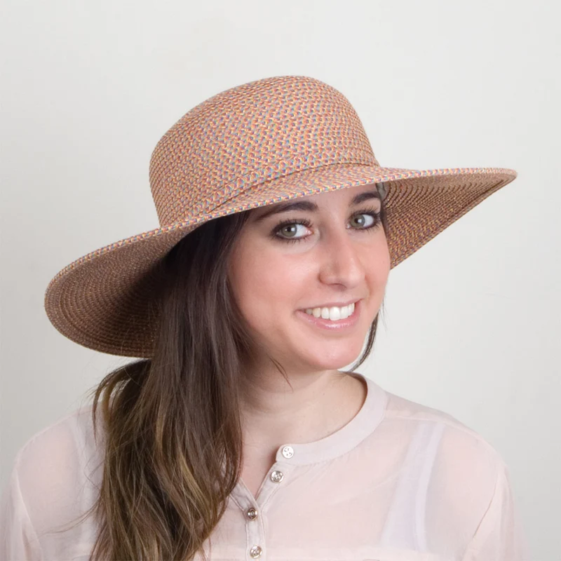Chapeau d'Eté Sorbet multicolore SUR LA TETE VENTE EN GROS