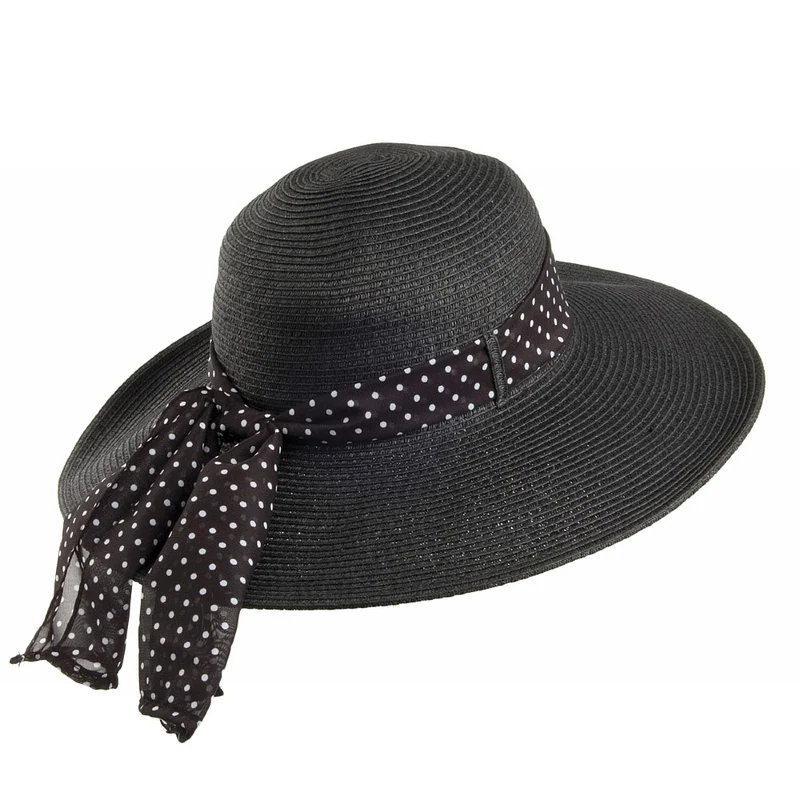 Chapeau Été Beachside noir SUR LA TETE - VENTE EN GROS