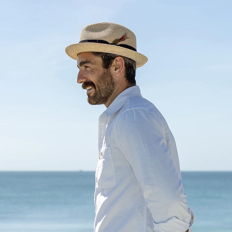 Chapeau Trilby en Paille Toyo naturel JAXON & JAMES - VENTE EN GROS
