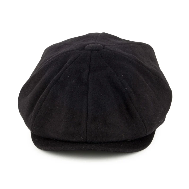 Casquette Gavroche en Pure Laine Harlem noir JAXON & JAMES - VENTE EN GROS