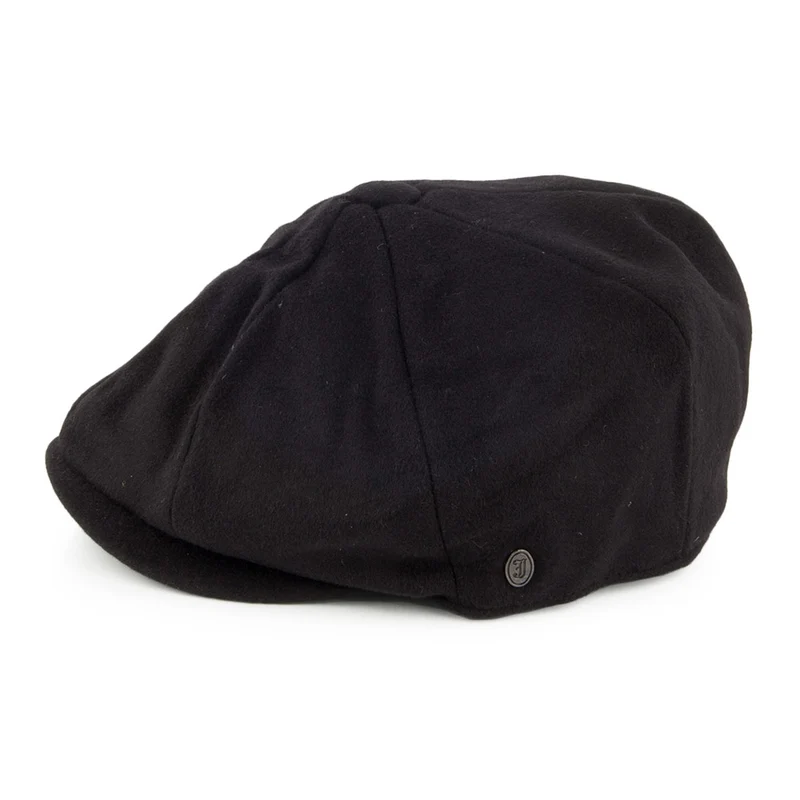 Casquette Gavroche en Pure Laine Harlem noir JAXON & JAMES - VENTE EN GROS