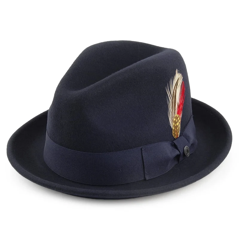 Chapeau Trilby Déformable Blues bleu marine JAXON & JAMES - VENTE EN GROS