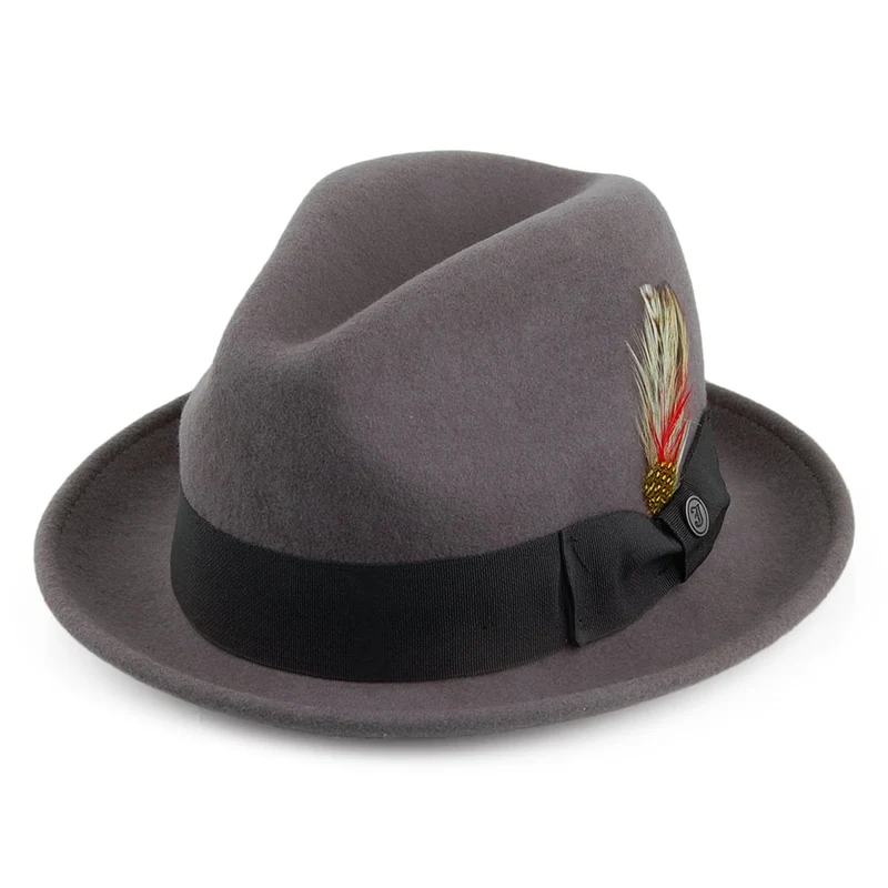 Chapeau Trilby Déformable Blues gris JAXON & JAMES - VENTE EN GROS