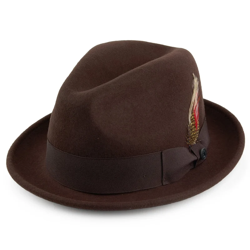 Chapeau Trilby Déformable Blues marron JAXON & JAMES - VENTE EN GROS