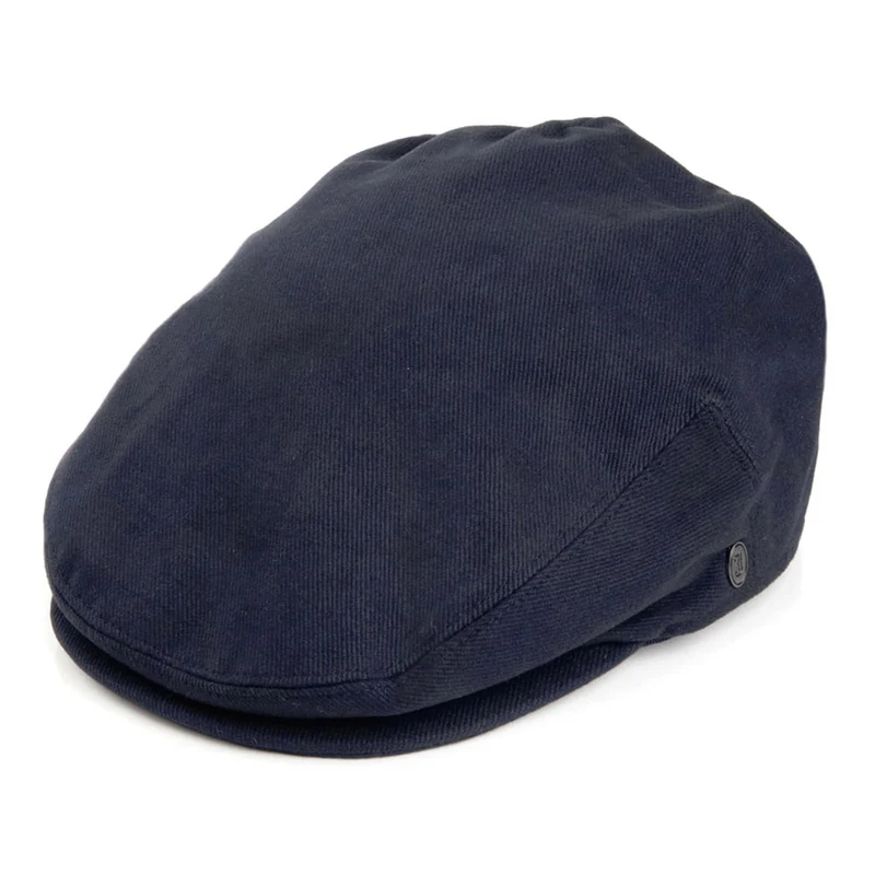 Casquette Plate en Coton bleu marine JAXON & JAMES - VENTE EN GROS