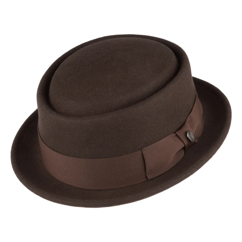 Chapeau Pork Pie déformable marron JAXON & JAMES - VENTE EN GROS