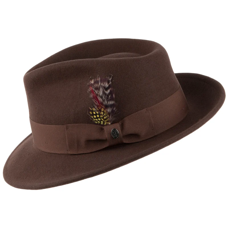 Chapeau Fedora Déformable C-Crown marron JAXON & JAMES - VENTE EN GROS